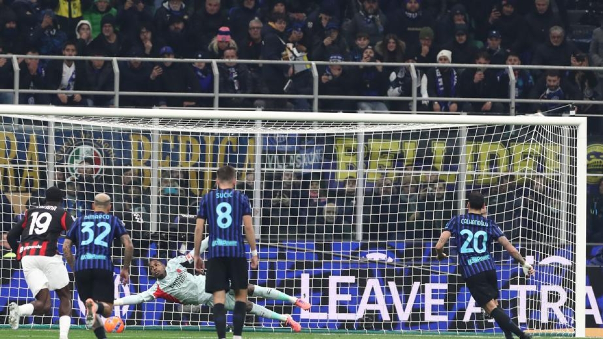 Calhanoglu e il rigore di Pavlovic parato da Maignan in Inter Milan: cosa è successo