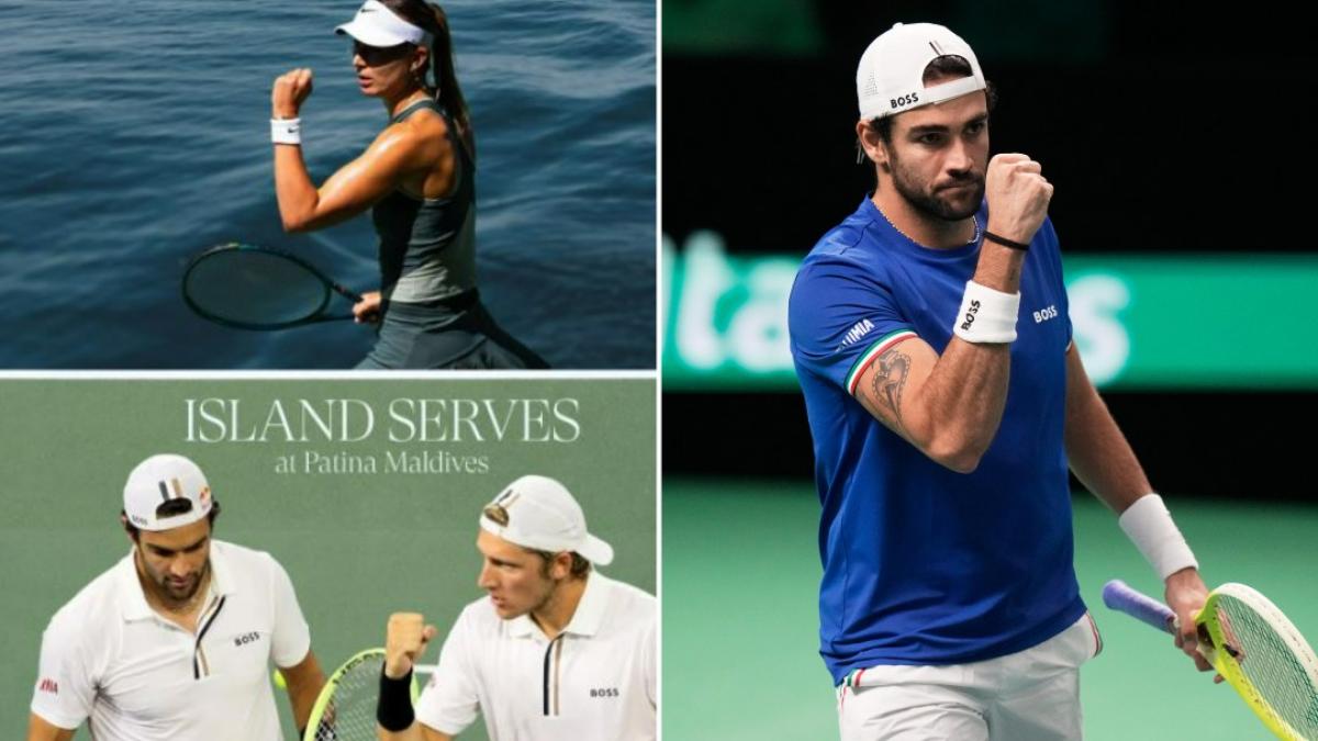 Maldive, Berrettini e le lezioni di tennis dei campioni