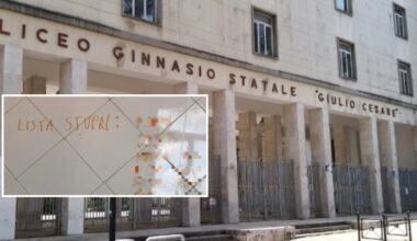 «Lista stupri», al liceo Giulio Cesare di Roma scritta choc. A fianco nove nomi di ragazze. Il ministro Valditara: «Sanzionare duramente»