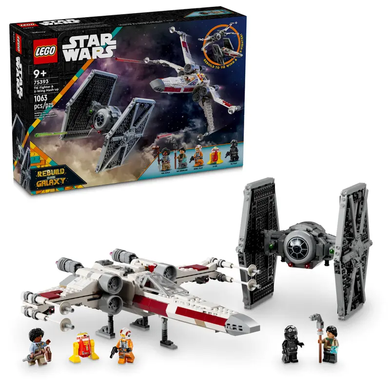 LEGO Mash-up TIE Fighter e X-Wing LEGO Mash-up TIE Fighter e X-Wing