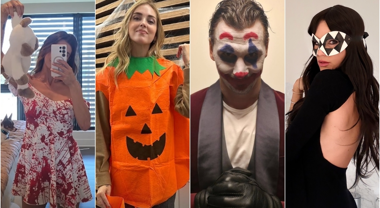 Elisabetta Canalis doppio travestimento (9), Michelle Hunziker dark lady (8), Chiara Ferragni zucca sciatta (5), Zlatan Joker (7)