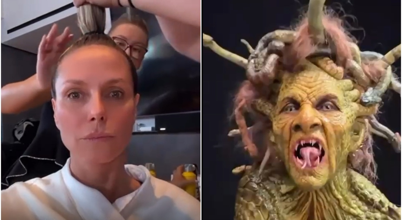 l'ultimo travestimento della modella è incredibile