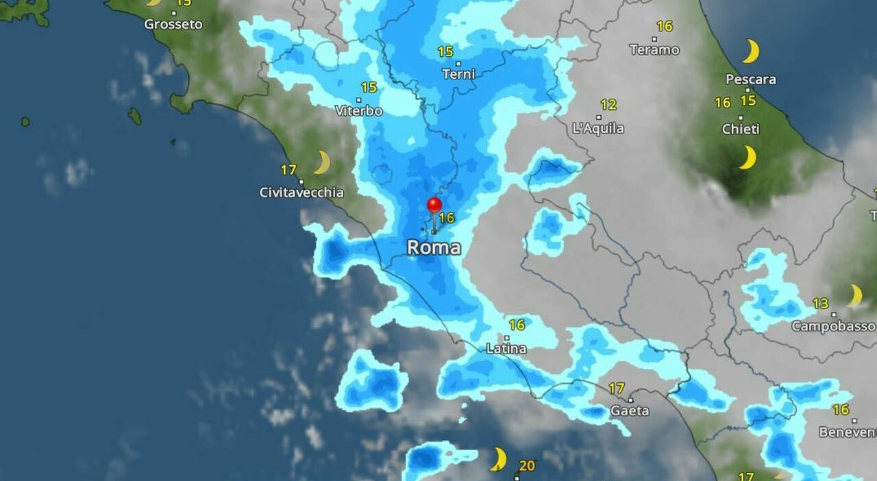 Temporale in arrivo a Roma, scatta l'allerta meteo: quando e dove, le previsioni meteo - Il Messaggero