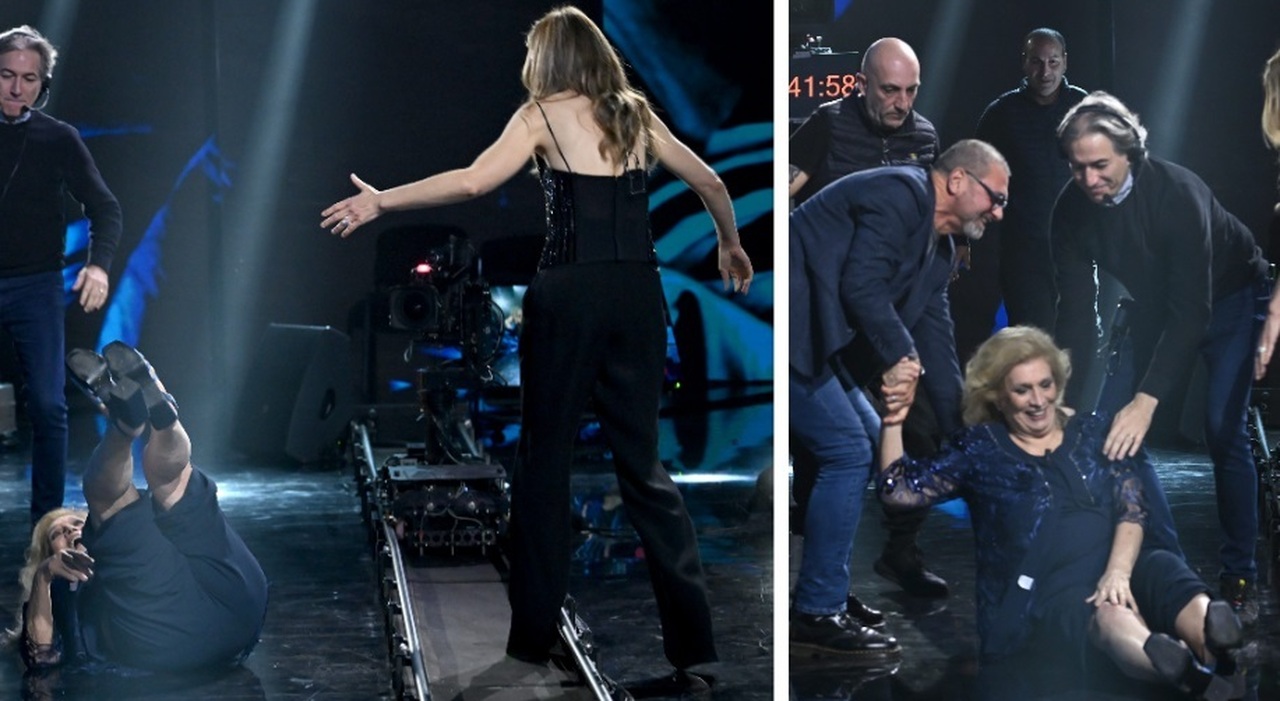 la cantante inciampa nel binario maledetto e scattano i soccorsi