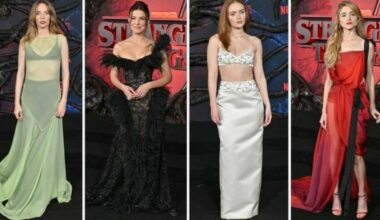 Millie Bobby Brown diva gotica (9), Sadie Sink in Prada (8), Maya Thurman-Hawke fatina del bosco (5)