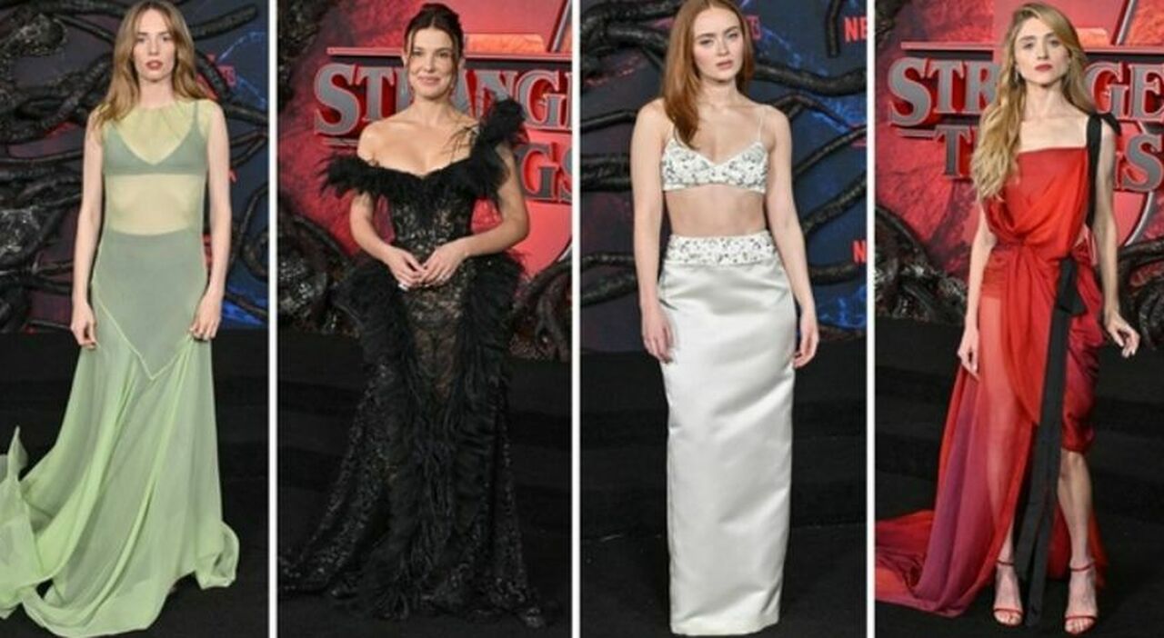 Millie Bobby Brown diva gotica (9), Sadie Sink in Prada (8), Maya Thurman-Hawke fatina del bosco (5)