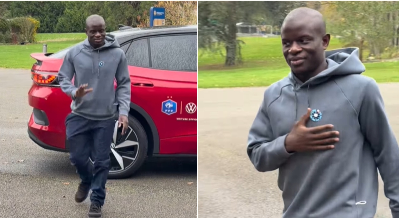 arriva in tuta al ritiro della Francia e conquista i tifosi sui social