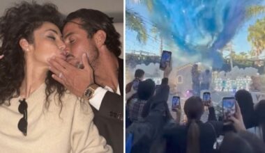 il sobrio gender reveal tra rose e fumogeni