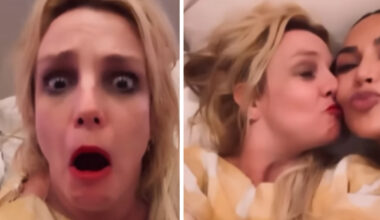 Britney Spears scaccia i problemi con un super pigiama party, risate e scherzi con Kim e Khloé Kardashian: «Grazie per la cena»