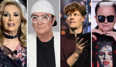 il campione Sinner (9), Iva Zanicchi sbrocca (4), Renato Zero e la canna (8), Malgioglio contro Alessia Marcuzzi (5,5)