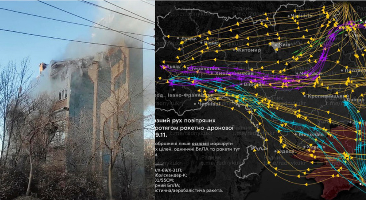 25 morti, tre bambini. Il raid russo con missili e droni, i jet Nato in volo