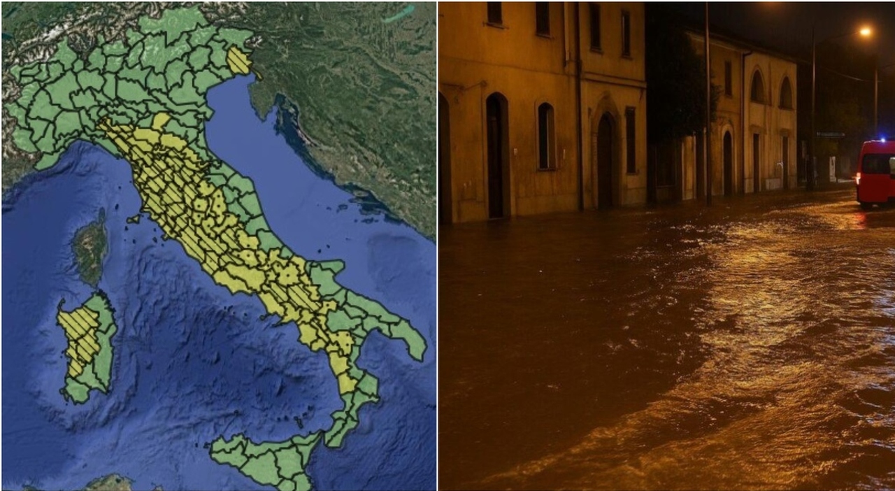 Allerta meteo oggi in 12 regioni: temporali, freddo polare e rischio mareggiate. Ecco dove - Il Messaggero