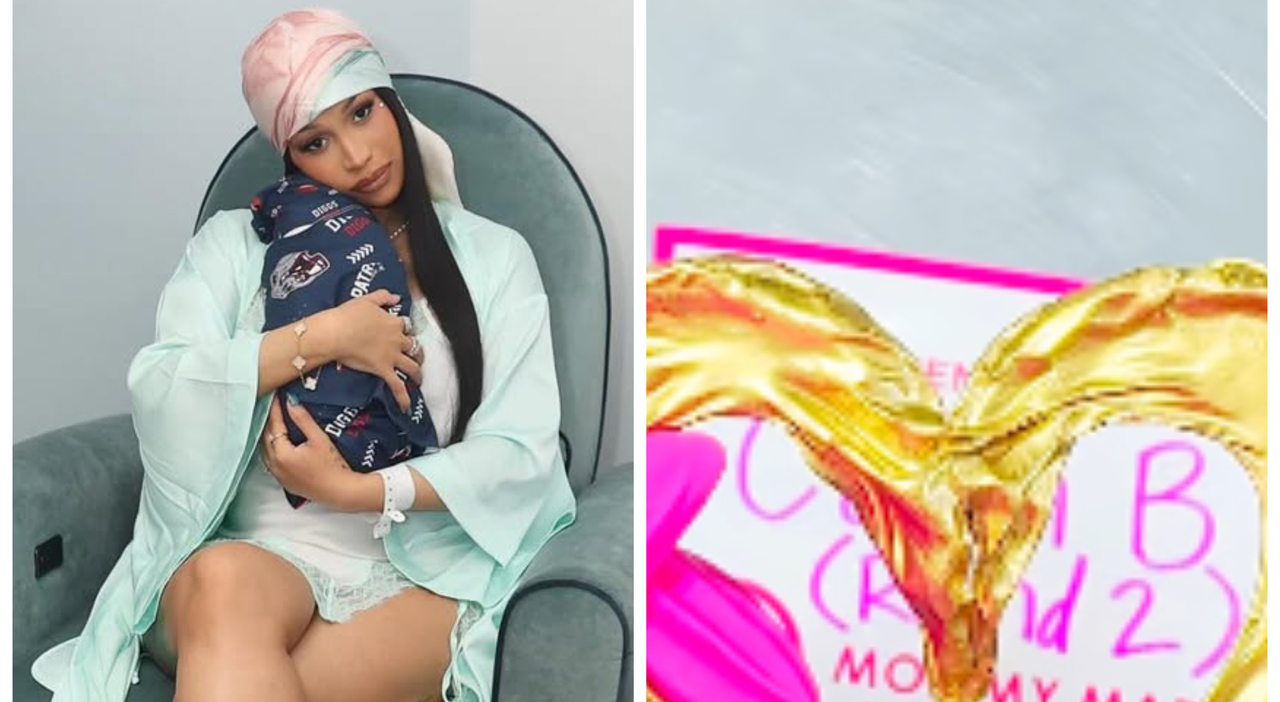 Cardi B festeggia la nascita del quarto figlio e fa placcare in oro il cordone ombelicale: «È disgustoso»