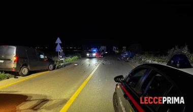 Incidente Scorrano, morta donna in Fiat 600