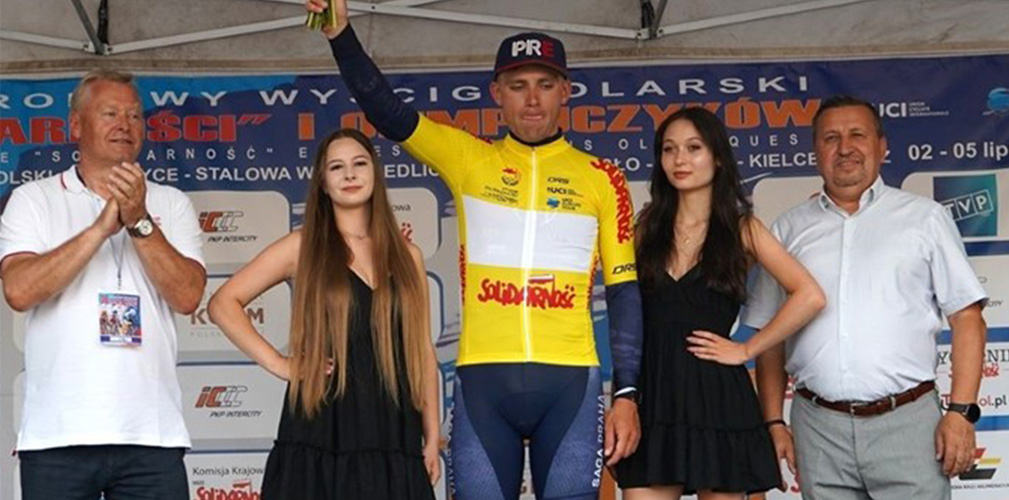 Il polacco Marceli Boguslawski, vincitore della Course Cycliste de Solidarnosc nel suo Paese