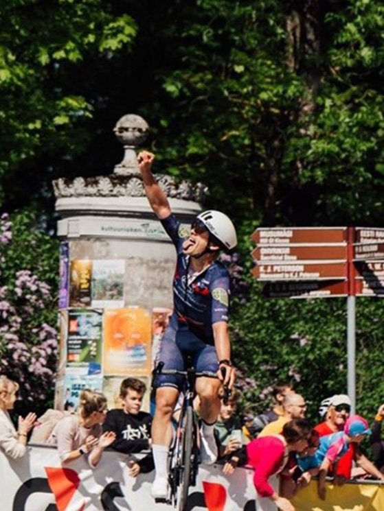 Marcin Budzinski ha raccolto successi in Grecia, Slovenia (il GP Brda-Collio) e Austria