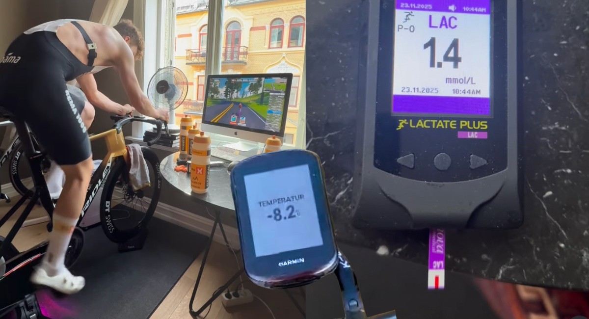 I watt di Abrahamsen: + 40 in una settimana tra rulli, palestra e uscite a