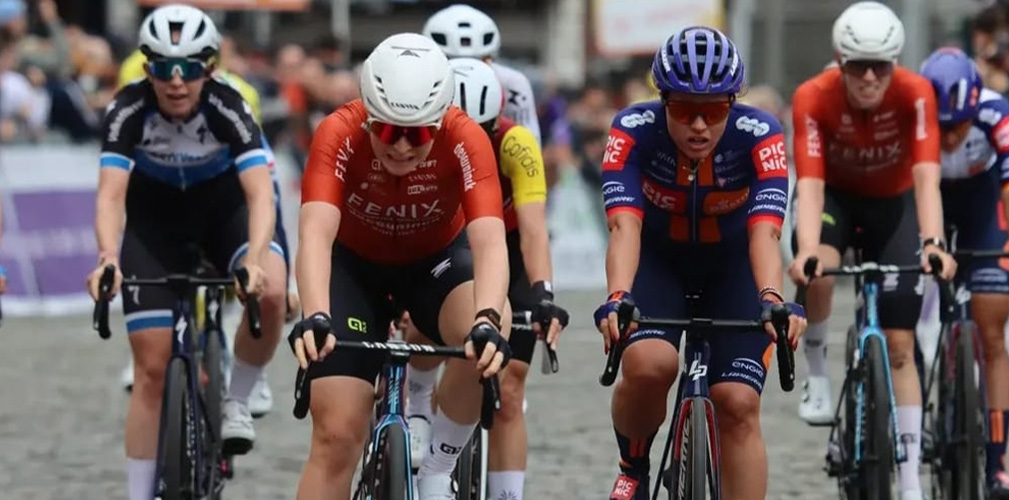 A Binche ad inizio ottobre Barbieri ha chiuso quinta dietro alla sua ex compagna Kool (foto Actu Cyclisme Feminin)