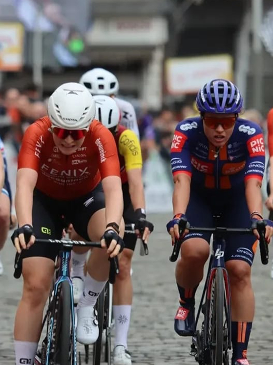 A Binche ad inizio ottobre Barbieri ha chiuso quinta dietro alla sua ex compagna Kool (foto Actu Cyclisme Feminin)