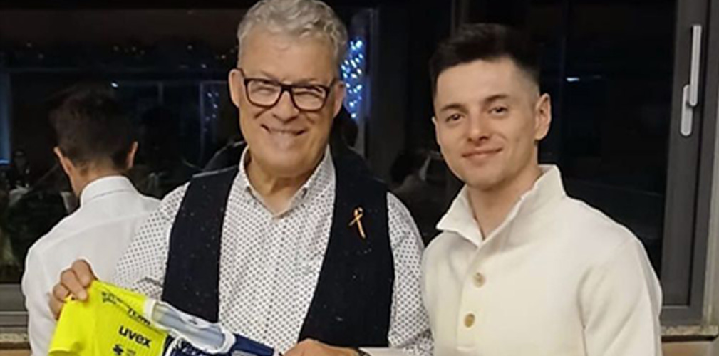 L'italo-belga Florio Santin è arrivato da Liegi, dove ha fondato un fan club locale per Busatto dopo la sua vittoria nella gara U23