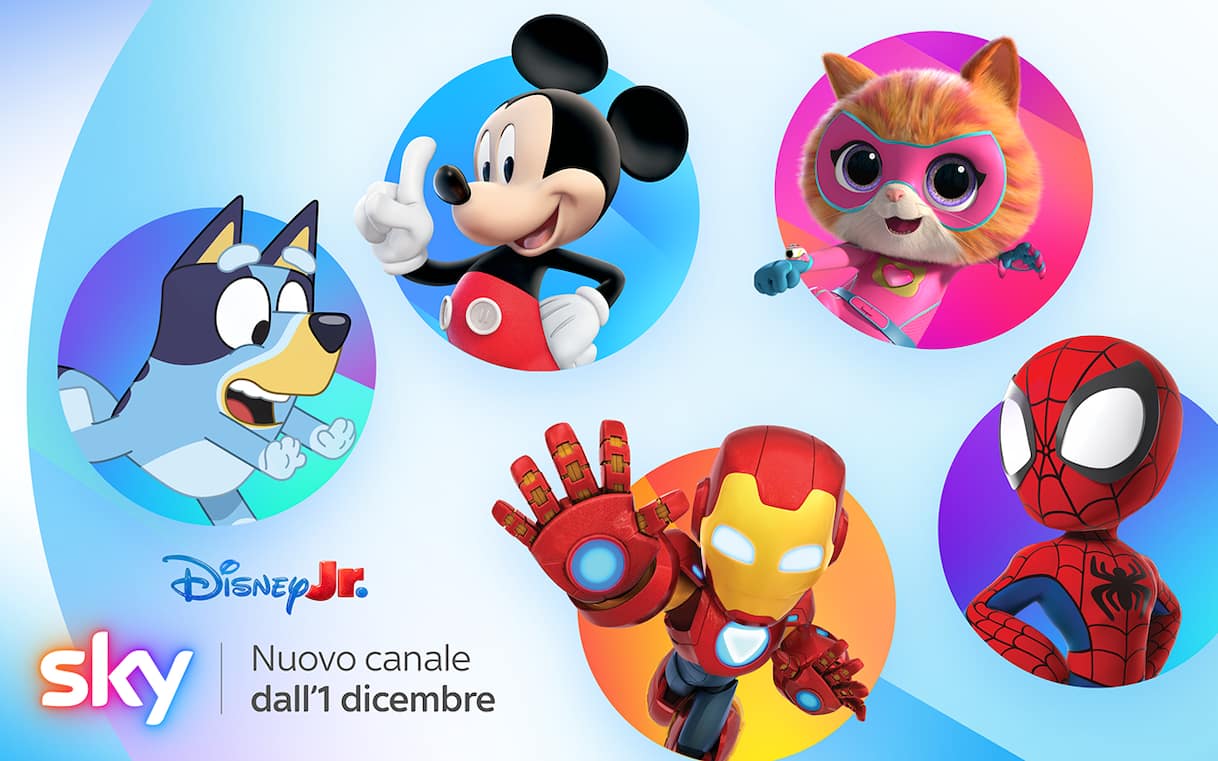 Disney Jr. su Sky: dal 1° dicembre il nuovo canale Disney per bambini in età prescolare