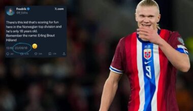 Haaland e il post di un utente norvegese su X del 2018: 'Ricordate questo nome'