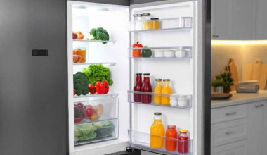 un frigorifero aperto