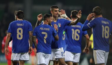 Ascolti TV | Giovedì 13 Novembre 2025. In 5,6 milioni per la Nazionale (26.7%), ottima Rai2 con Alcaraz-Musetti (10%). La Ruota non ne risente (5,3 mln - 23.9%)