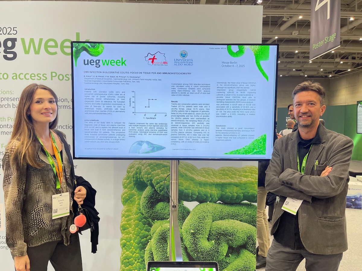 Alla Gastroenterologia del Parini il Best Abstract Presentation Prize alla UEG Week 2025