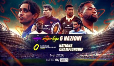 Il Guinness Sei Nazioni e il Nations Championship su Sky nel 2026