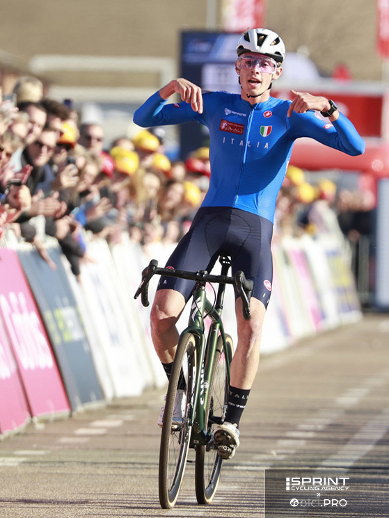 Grigolini al traguardo. Il titolo europeo arriva dopo il bronzo mondiale d'inizio febbraio