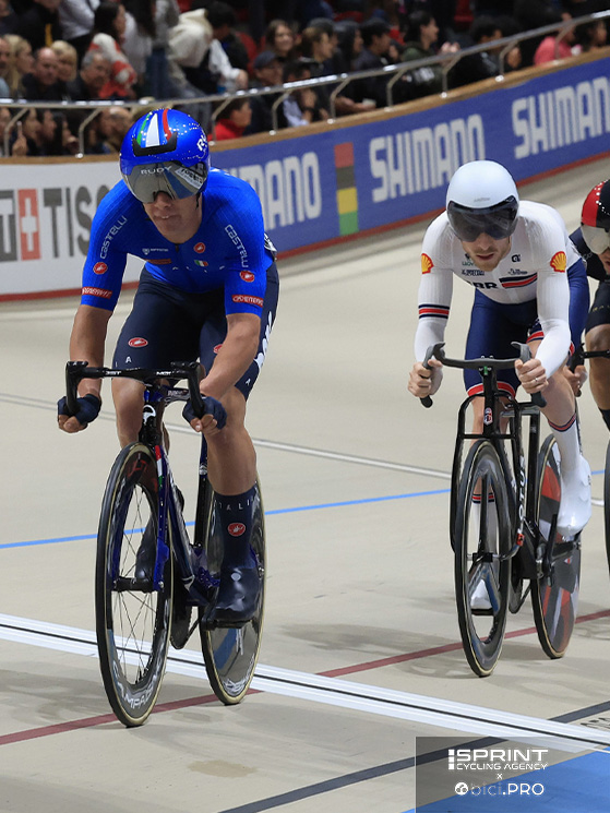 Per Stella uno scratch deludente, ma nella madison si è ben distinto, al di là dell'11° posto finale