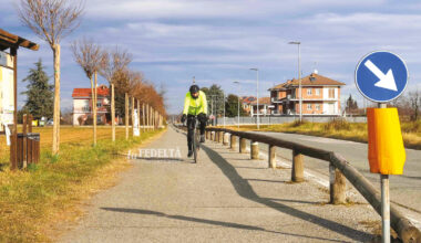 La pista ciclabile di via Santa Lucia
