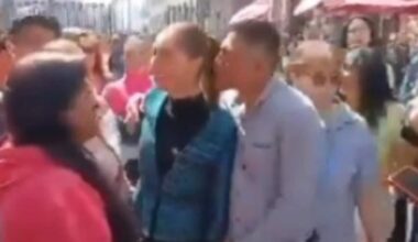 Messico, presidente Claudia Sheinbaum molestata in pubblico. VIDEO