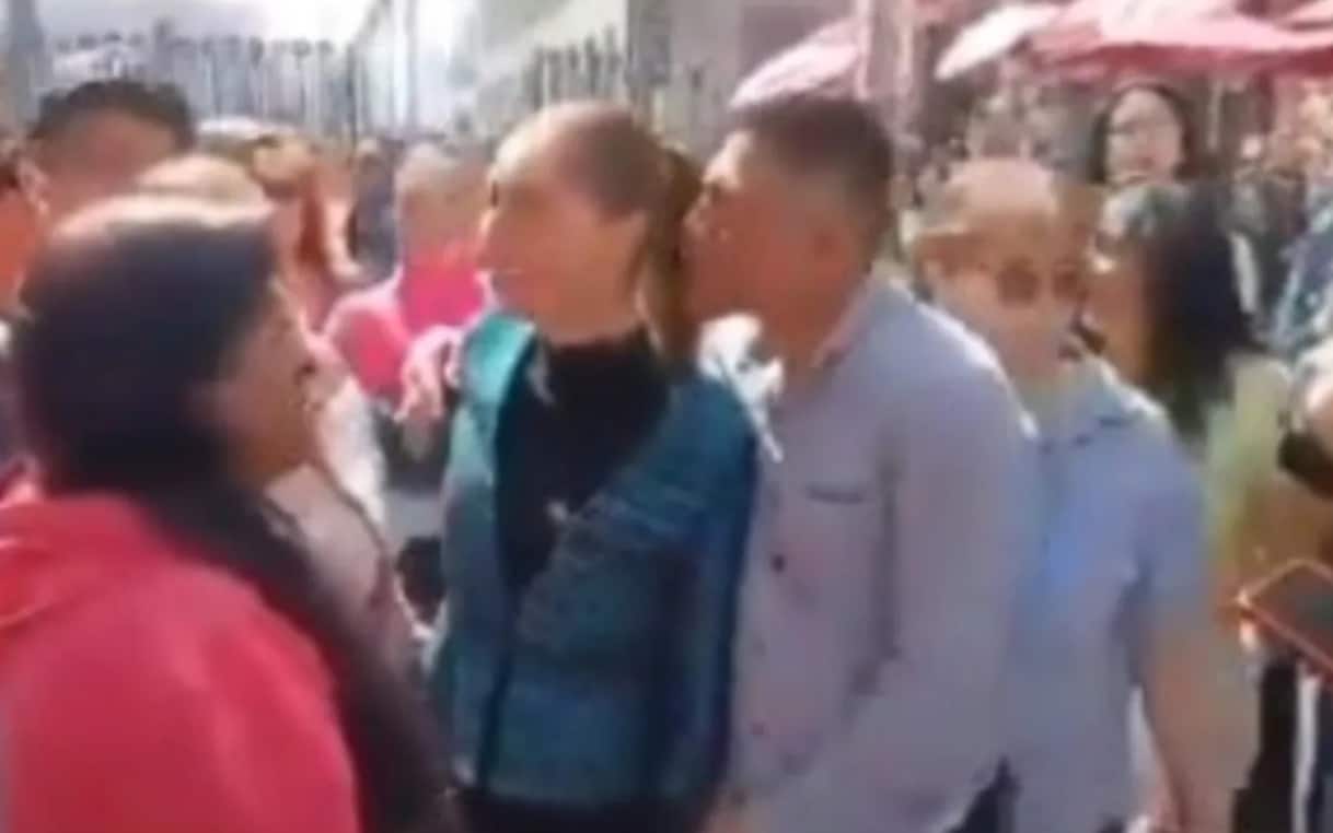 Messico, presidente Claudia Sheinbaum molestata in pubblico. VIDEO