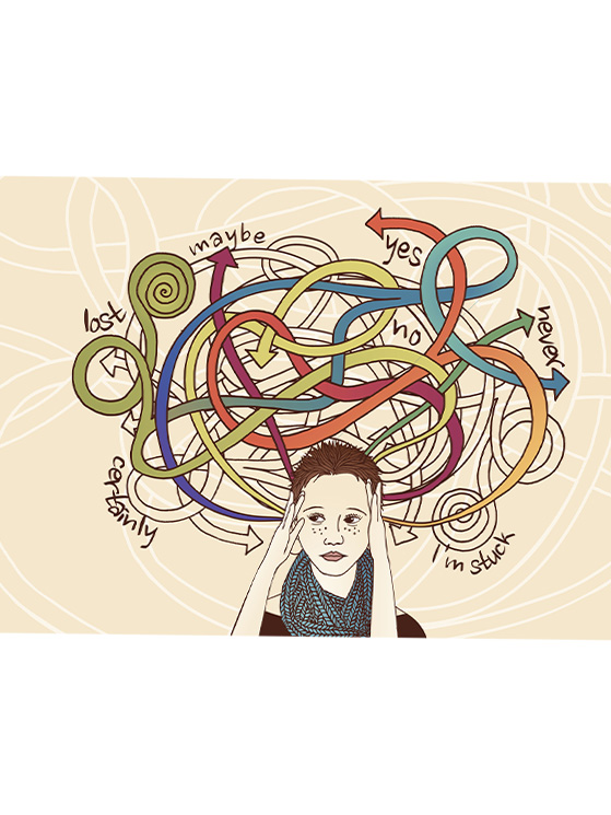 L'overthinking è l'affastellarsi di pensieri negativi nella propria mente (foto Getty Images)