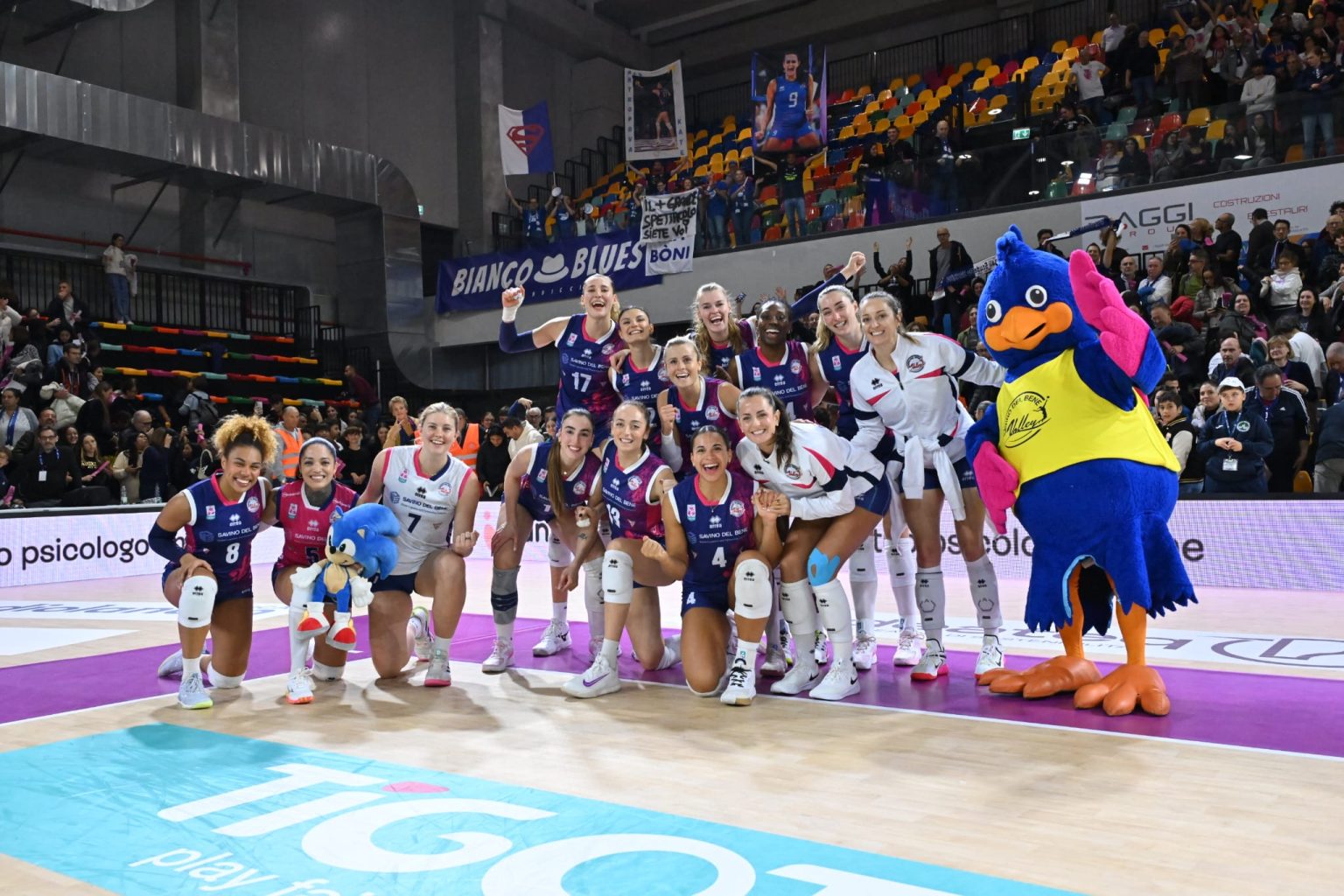 Pronto riscatto! Successo 3-1 nell’anticipo con Monviso Volley – Lega Pallavolo Serie A Femminile