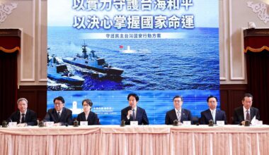 Taiwan: 'Cina accelera preparativi per azione di forza'