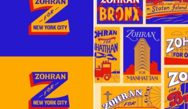 Un’identità visiva flessibile, riconoscibile e iper locale per Zohran Mamdani, ideata dall’agenzia Forge