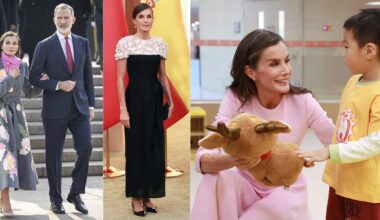 Felipe di Spagna e Letizia Ortiz a Pechino: sorprende il look eccentrico della regina per la cena di gala - immagine