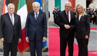 Abu Mazen incontra Mattarella: 'Israele ci riconosca'. Poi vede Meloni