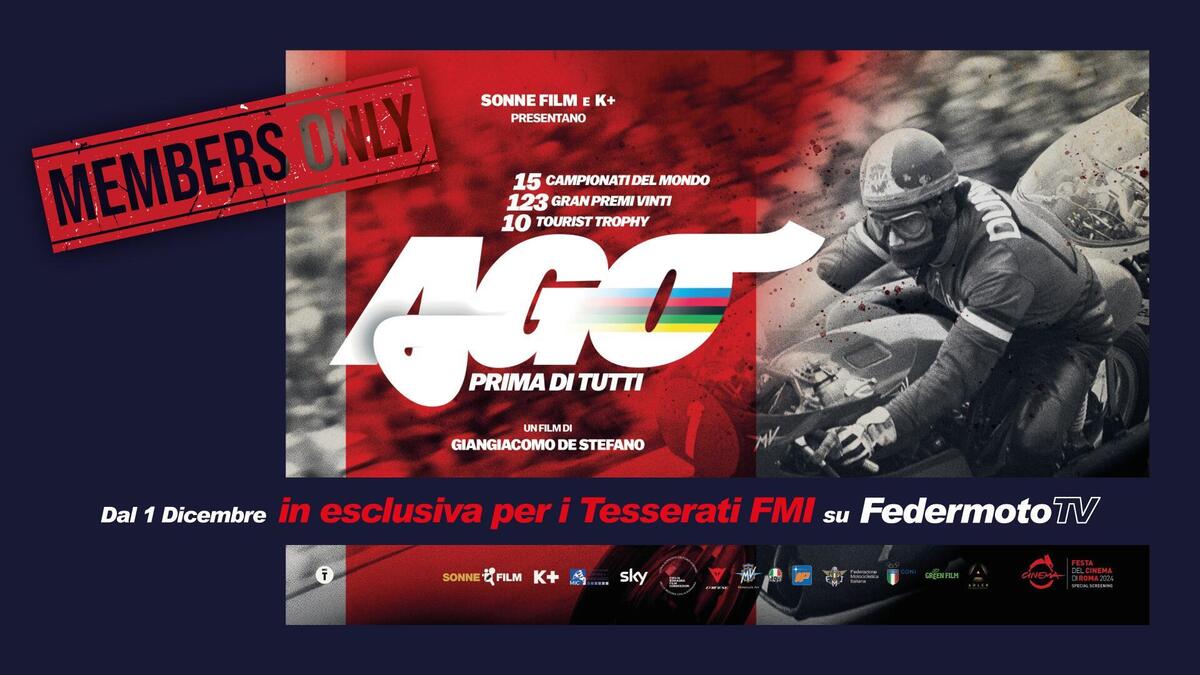 "Ago prima di tutti" arriva in streaming: il film su Giacomo Agostini esclusiva FedermotoTV - News