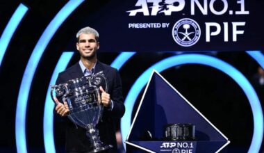 Alcaraz vince il trofeo della classifica ATP 2025. Le foto della premiazione
