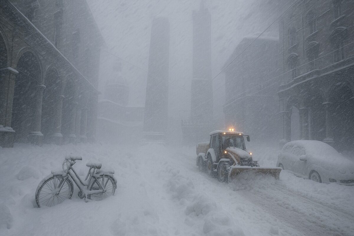 allerta meteo blizzard neve bologna
