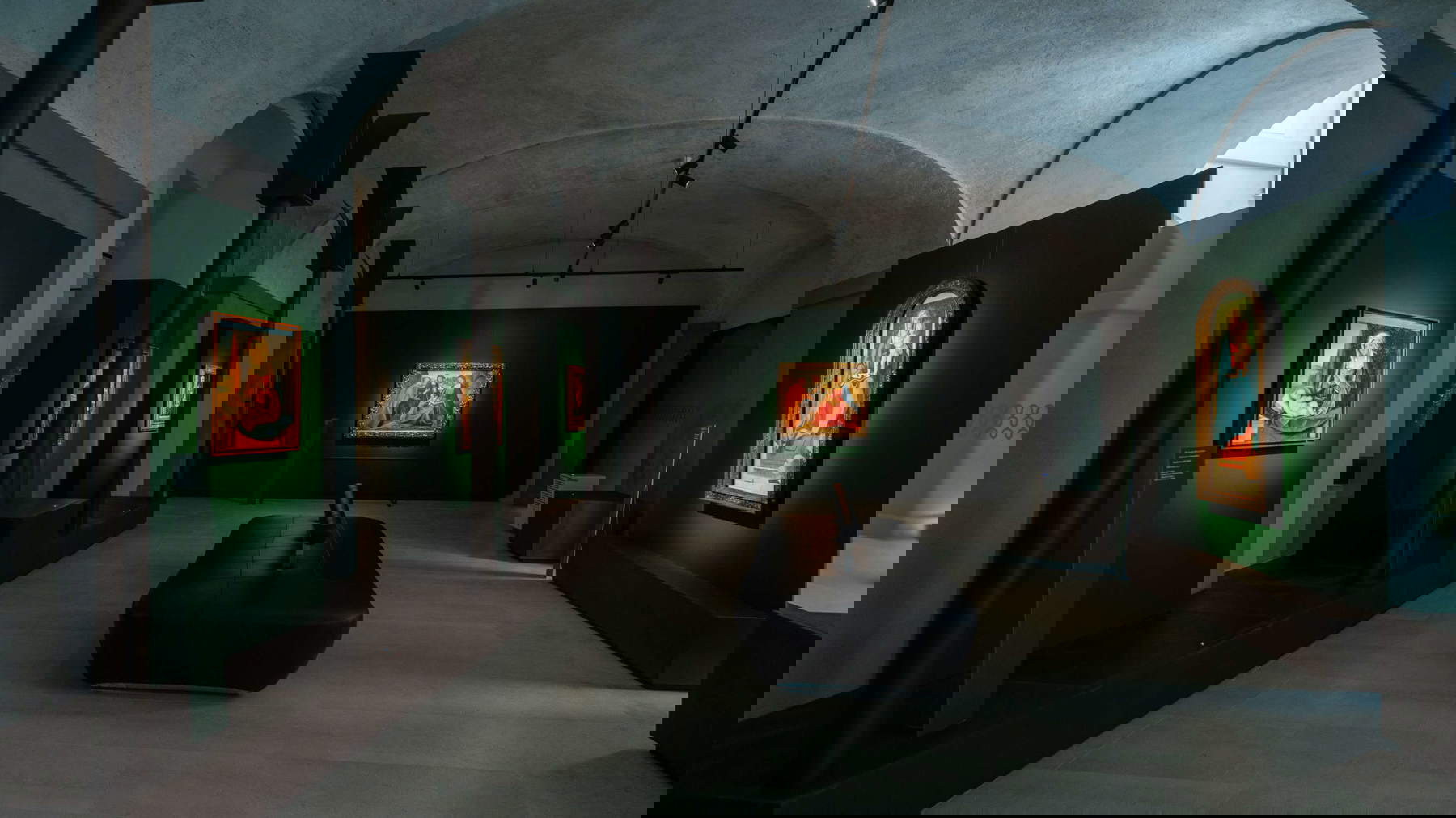 Allestimenti della mostra Il Rinascimento di Boccaccio Boccaccino