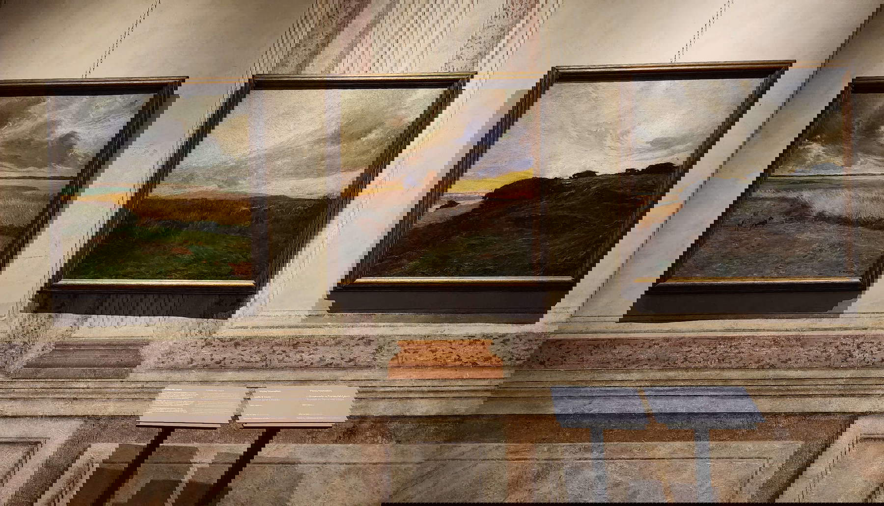 Allestimenti della mostra Plinio Nomellini a Genova. Tra modernità e simbolismo. Foto: Federico Giannini