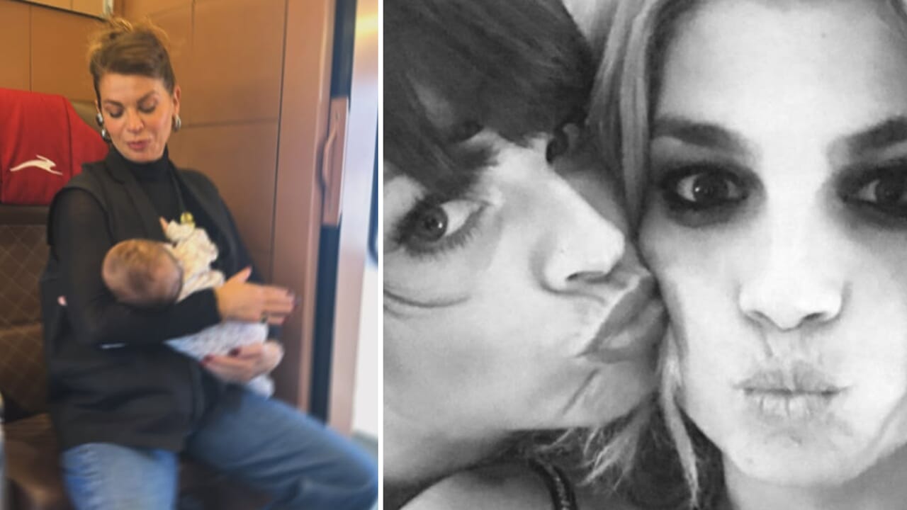 Emma in treno con Alessandra (e la sua bimba): le immagini sono tenerissime