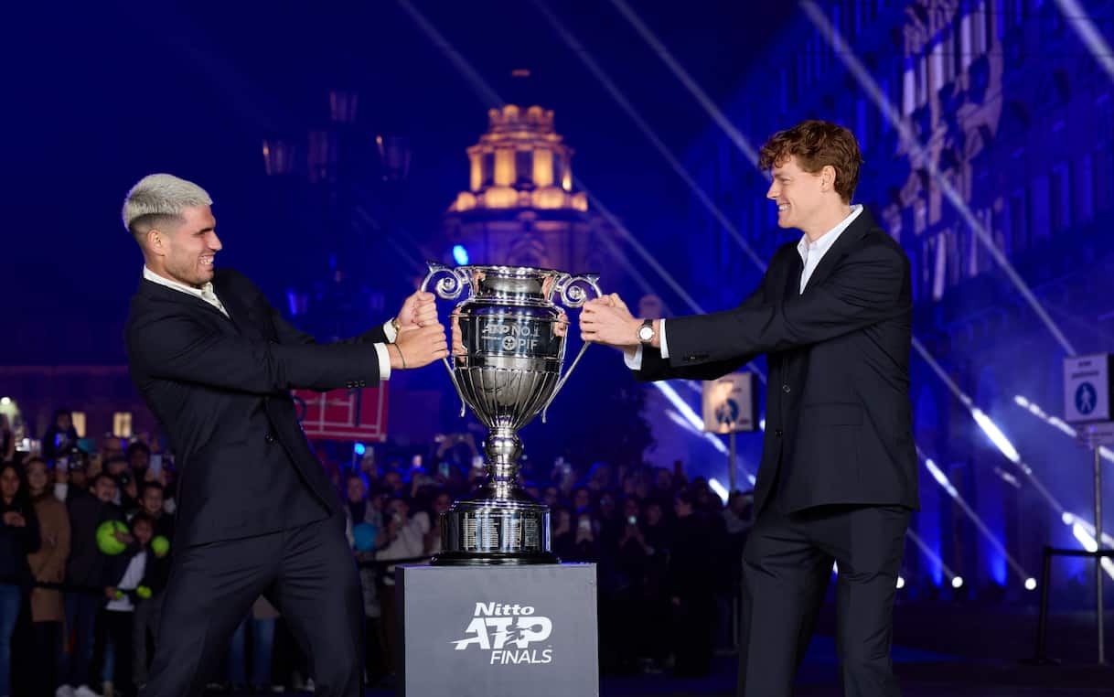 Sinner Alcaraz alle Atp Finals 2025: dall'allenamento al Blue carpet. FOTO