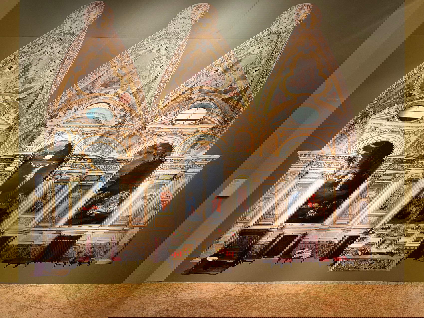 Vedute dell’allestimento della mostra Bartolomeo Cesi (1556-1629). Pittura del silenzio nell’età dei Carracci presso il Museo Civico Medievale di Bologna