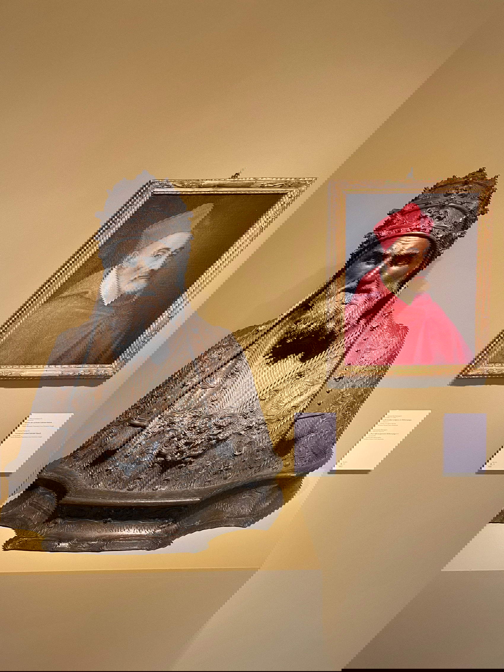 Vedute dell’allestimento della mostra Bartolomeo Cesi (1556-1629). Pittura del silenzio nell’età dei Carracci presso il Museo Civico Medievale di Bologna